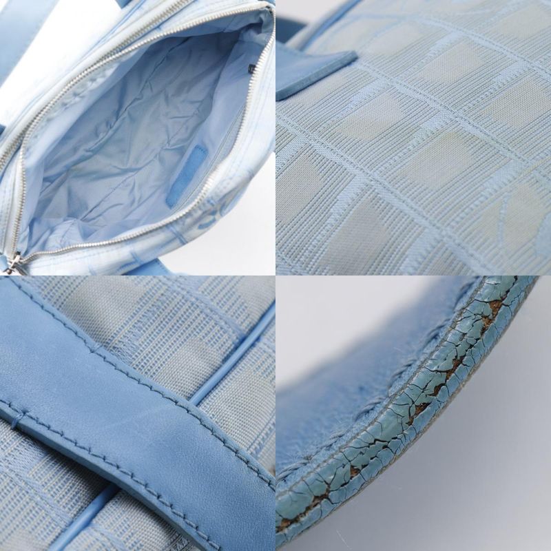 Chanel New Travel Line A15973 Nylon Canvas Light Blue Ladies Handbag