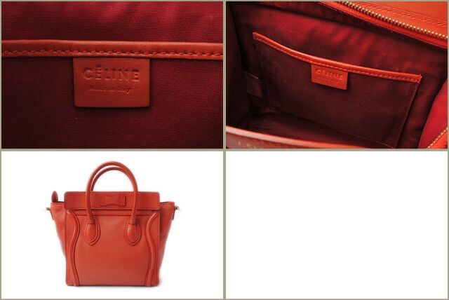 Celine Branded Bag Preowned Handbag Shoulder Bag Nano Shopper Luggage Brig Cles