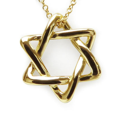 Tiffany & Co Necklace Star Of David 18K Yellow Gold Approx 1.75g Yellow Gold