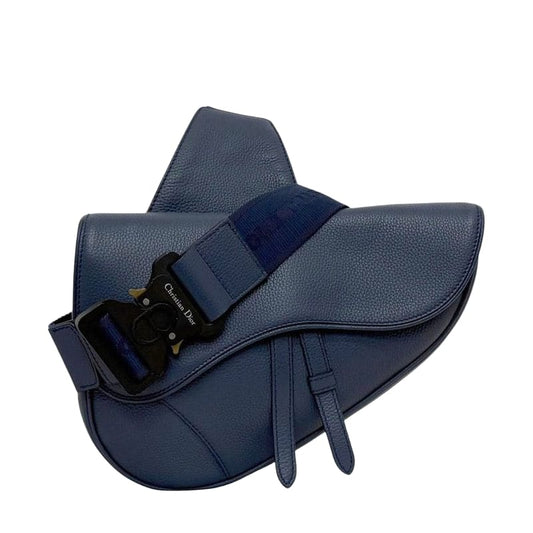 Christian Dior Body Bag Saddle Bag Navy Blue