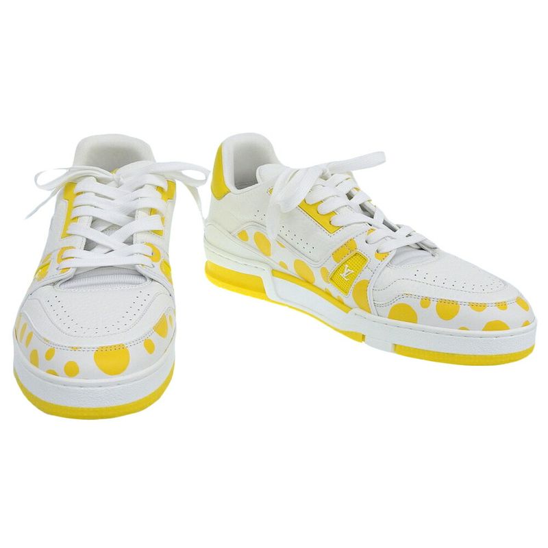 Unused With Box Louis Vuitton 2023 Yayoi Kusama Collaboration Trainer Line Low