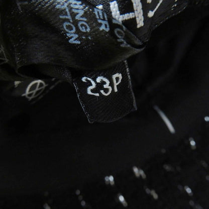 CHANEL 2023 23P Tweed Casket With Coco Mark Hat Black Silver M Made In Italy