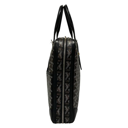 Goyard Business Bag Diplomat Black×brown×white Leather