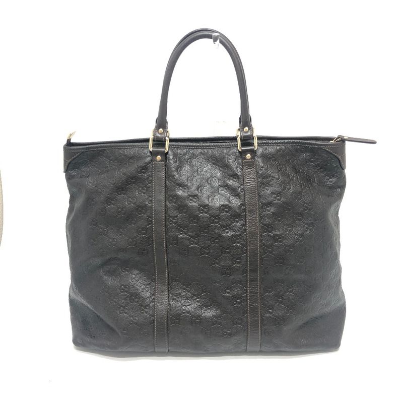 Gucci Tote Bag Guccissima 201482 Leather Brown