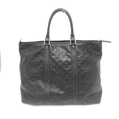 Gucci Tote Bag Guccissima 201482 Leather Brown