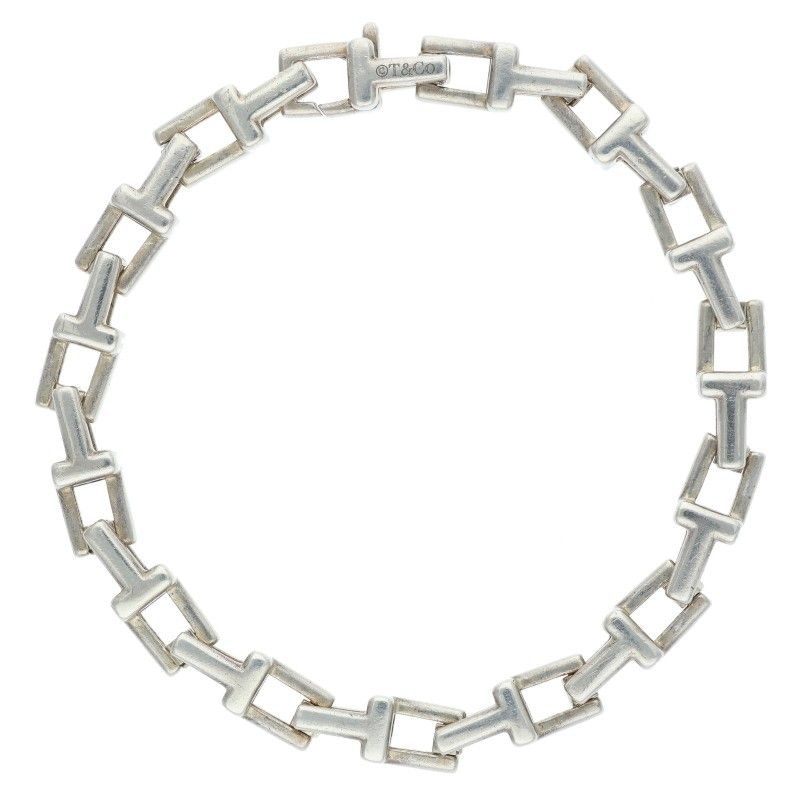 Tiffany & Co Tiffany & Cot T Chain Bracelet Men's L