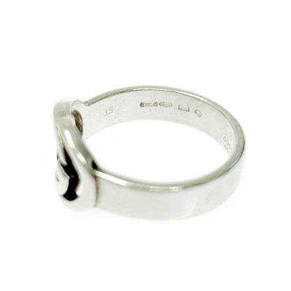 Gucci Silver Interlocking G Ring 4.7g 925 Engraved 388691 Ring