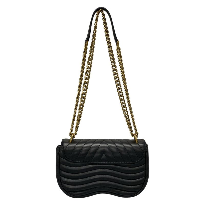 Louis Vuitton Shoulder Bag New Wave Chain Bag PM M51683 Noir Black Leather