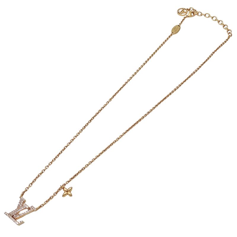 Louis Vuitton Necklace Women's Brand Collier LV Iconic Gold M00596 Rhinestone
