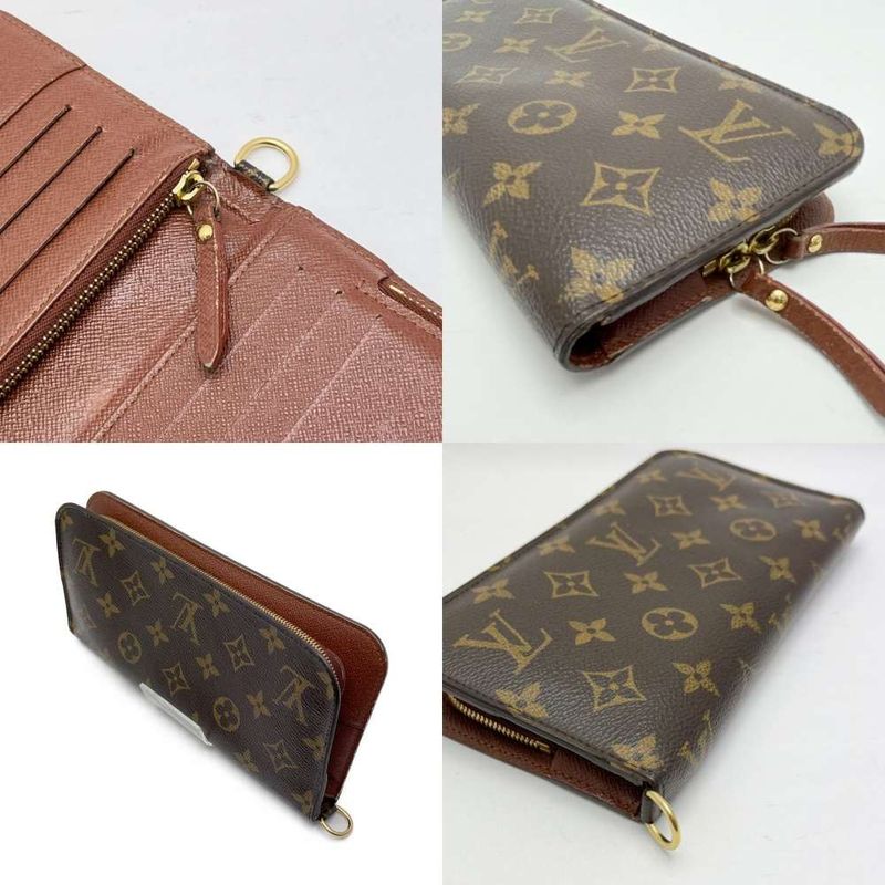 Louis Vuitton Monogram Portefeuille Antholite M60042 Brown Wallet