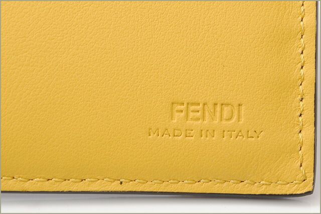 Fendi Wallet Fendi Fold Wallet Billfold 7m0169 Elite Shadow Sunflower Work
