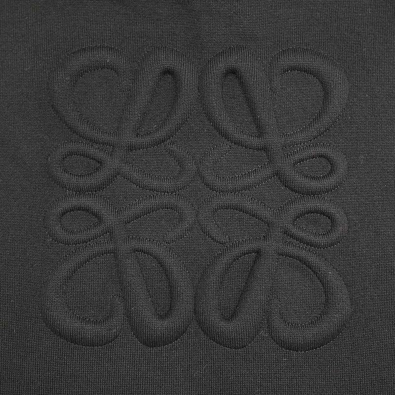 Loewe 23aw Anagram Zip-Up Wool Knit Sweater H526y16k42 Black XXL