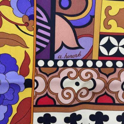 Hermes Carre 90 LA Femme AUX Semelles DE VENT Woman With Wind's Sole Scarf Silk