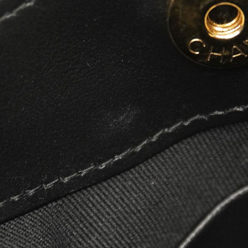 Chanel Handbag Matelasse Calfskin Black Chien Pan Gold Hardware Women