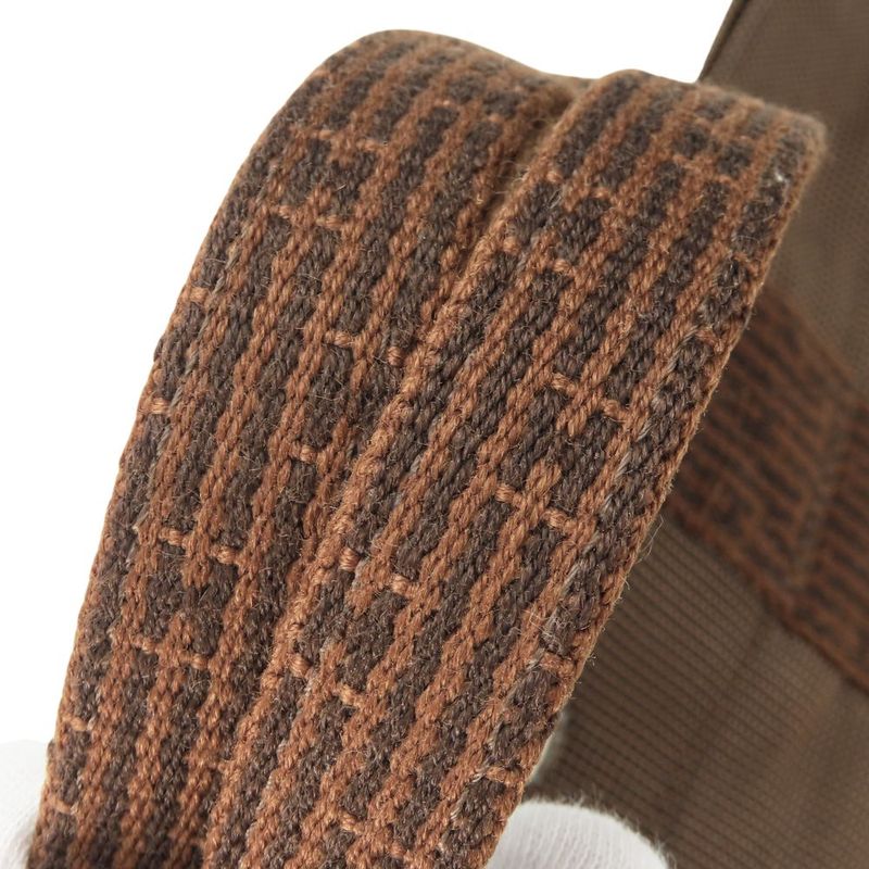 Hermes Handbag Tote PM Her Line Canvas Brown Old Hardware Casual Usual Women