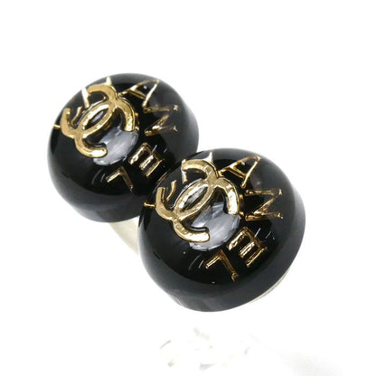 Chanel GP Coco Mark Logo Resin Earrings 51g Ladies Preowned
