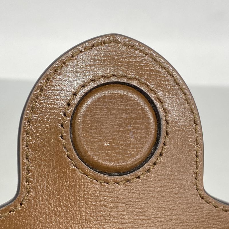 Gucci Shoulder Bag GG Supreme Horsebit 625615 PVC Brown Gold Hardware Women