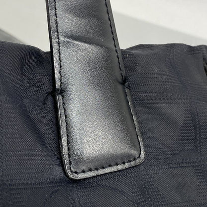 Chanel Tote New Travel Nylon Black Gold Hardware Women's