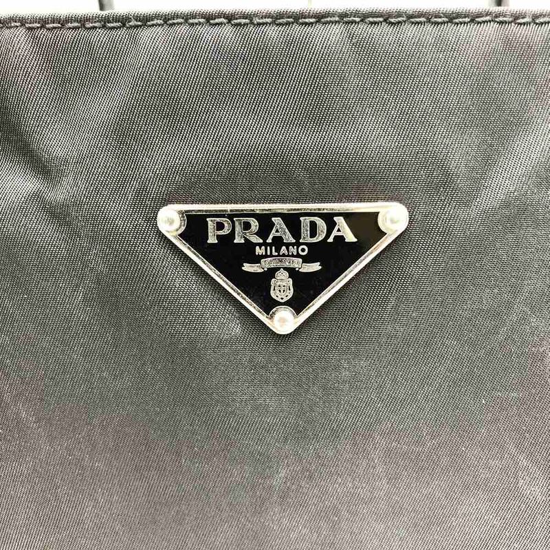 Prada Tote Bag One Shoulder Bag Nylon Black Ladies Men Simple Casual Fashion