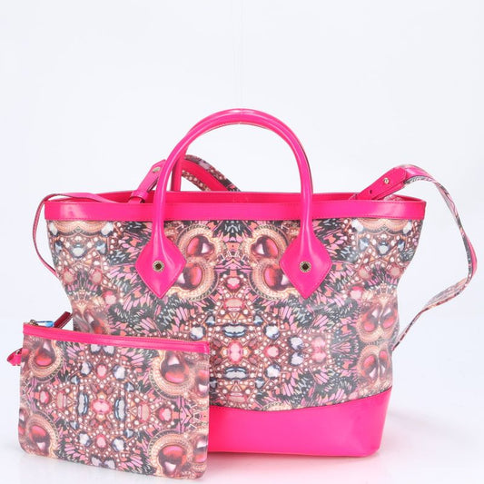 Bulgari Hologram Seal Matthew Williamson 2WAY Tote Bag Crossbody Shoulder A4