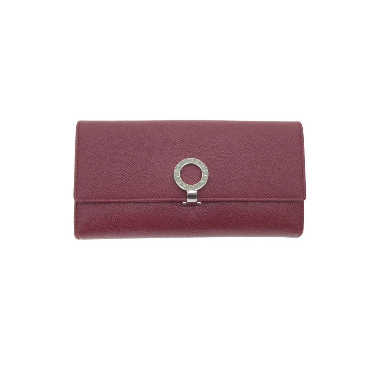 Bvlgari Bvlgari Long Wallet Logo Clip Ruby ​​red 33744