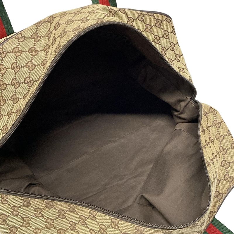 Gucci Boston Bag GG Patternsherry (web) 153240 Dark Brown X Beige X Multi Main
