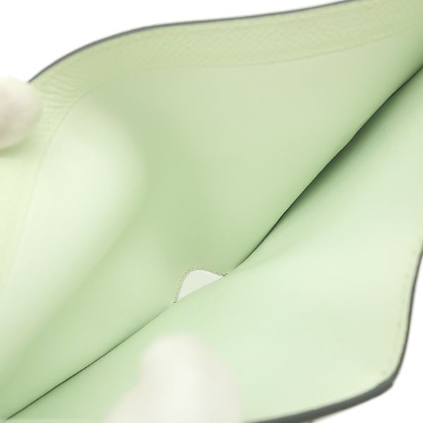 Hermes Bifold Wallet Bearn Compact Vaux Epson Veil Fizz Silver Hardware Light