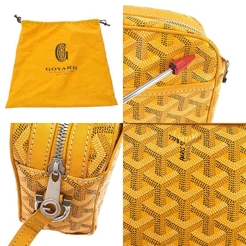 Goyard - Capvert Leather Logo Shoulder Bag - Unisex - Mustard - Ladies