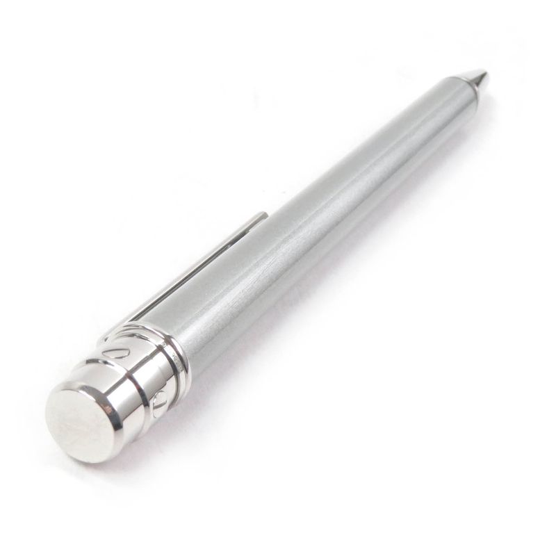 Cartier Santos De Cartier Ballpoint Pen With Logo Twist Stationery Silver Men's