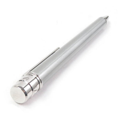 Cartier Santos De Cartier Ballpoint Pen With Logo Twist Stationery Silver Men's
