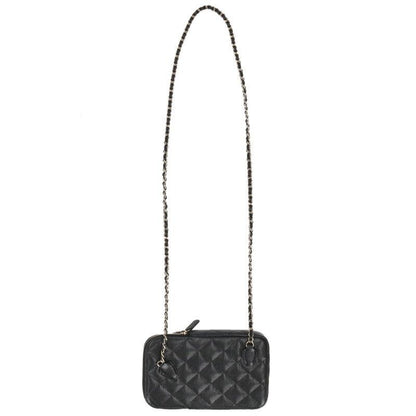 Chanel Ap4434 Caviar Skin Chain Shoulder Phone Pouch Ladies