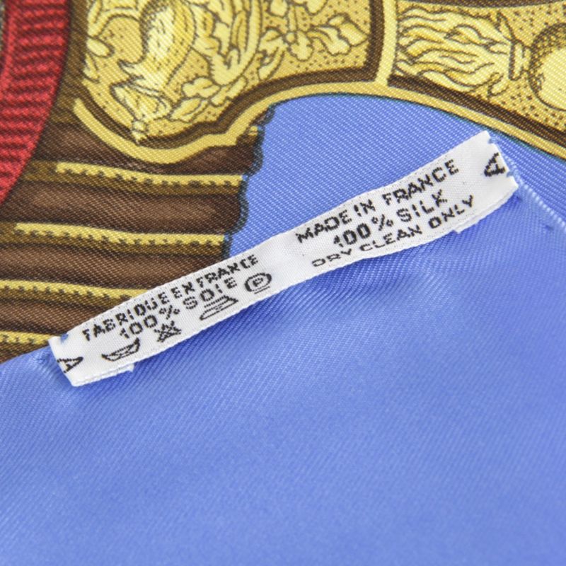 Hermes Grand Uniforme Carré 90 Scarf Silk Ladies Multicolor High Brand Luxury