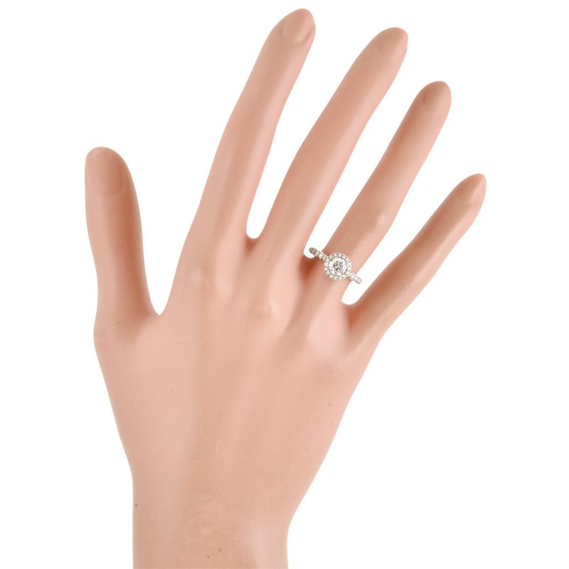 Cartier Destinée Solitaire Ring Diamond 055ct #48 Pt950 38g Ladies