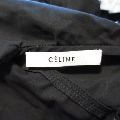 Celine Phoebe Period Short Puff Sleeves Back Zipper Blouse Cut and Sewn 36