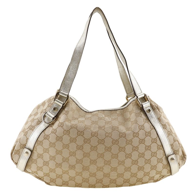 Gucci 130736 GG Canvas Beige Women's Tote Bag