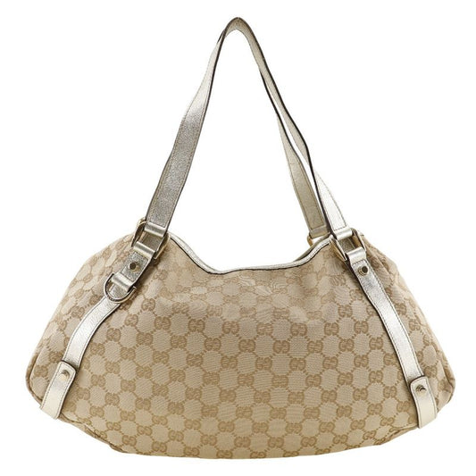 Gucci 130736 GG Canvas Beige Women's Tote Bag