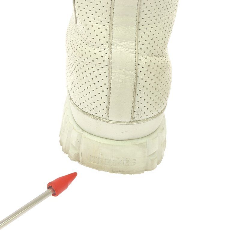 Hermes | Climbing Perforated Leather High-cut Sneakers | 35 | White | Women