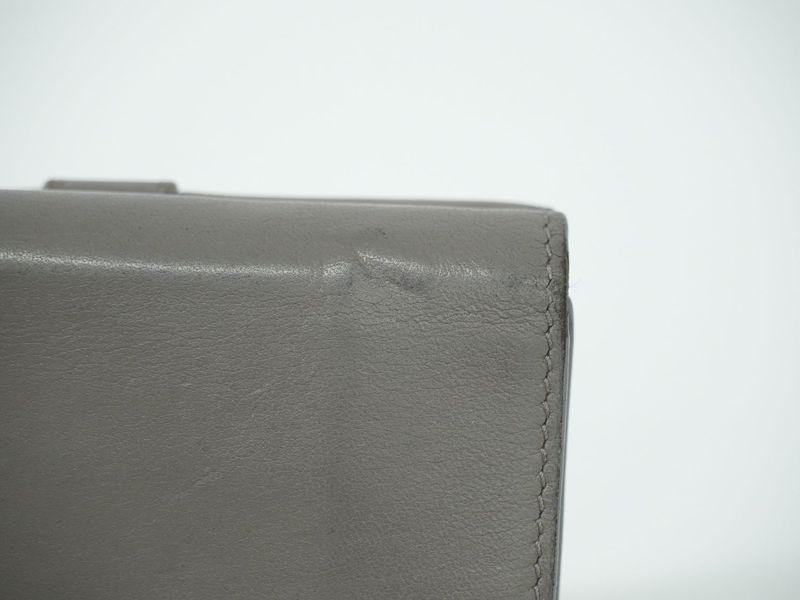 Authentic Saint Laurent Origami Tiny Trifold Fold Wallet Compact Wallet Leather