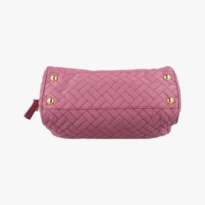 Prada Chain Quilted Flap Pink Nylon Br4965194/a