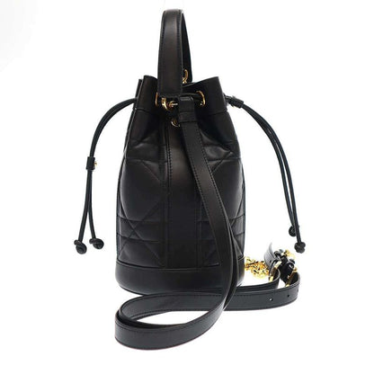 Christian Dior 24ss Backpack Small Maxi Cannage Calfskin M3350uhow_m900 Black