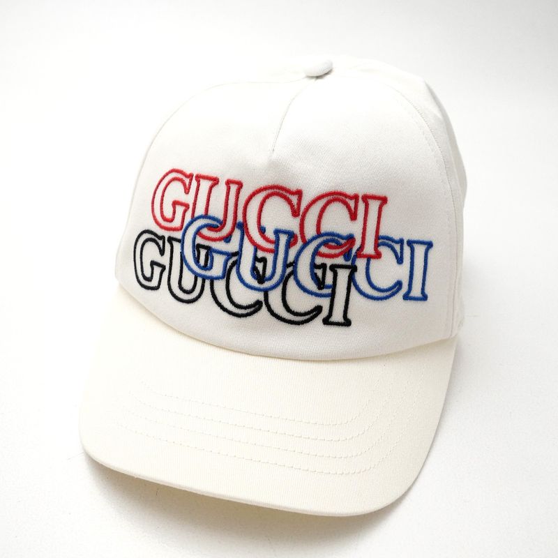 Never UsedMade In 2024Gucci Cap Size L 59 Logo Embroidery White