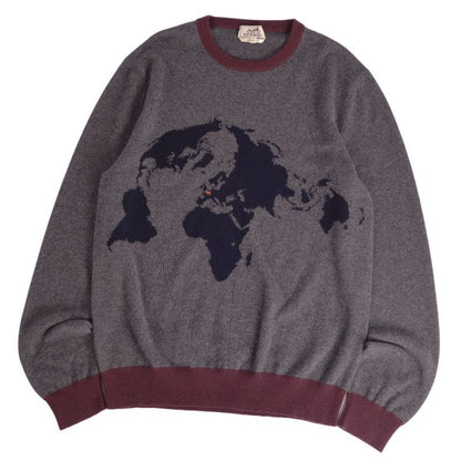 Hermes Knit Sweater Pullover 100% Cashmere