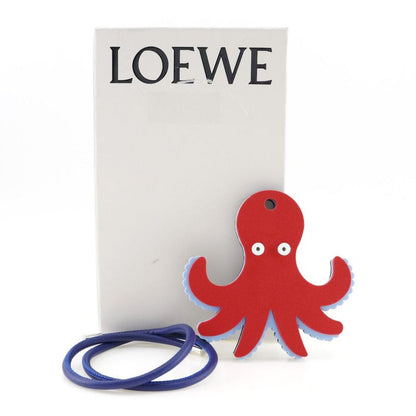 Loewe Pauraz Ibiza Octopus Bagcharm Urethane X Leather Red/blue Women's Charm