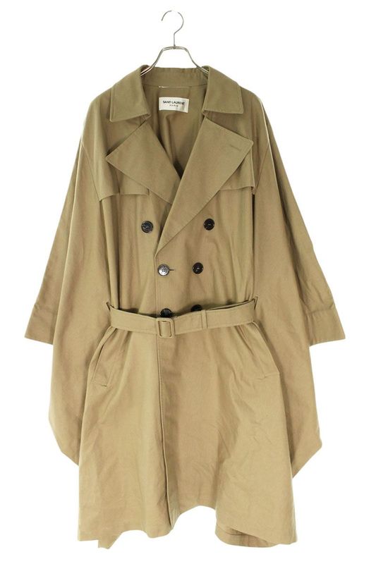 Saint Laurent Paris 742376 Y1g60 Oversized Poncho Trench Coat Men's U