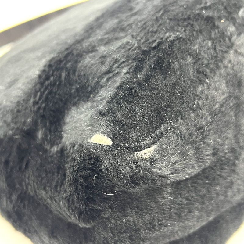 Fendi Handbag Mamma Bucket Fur Black