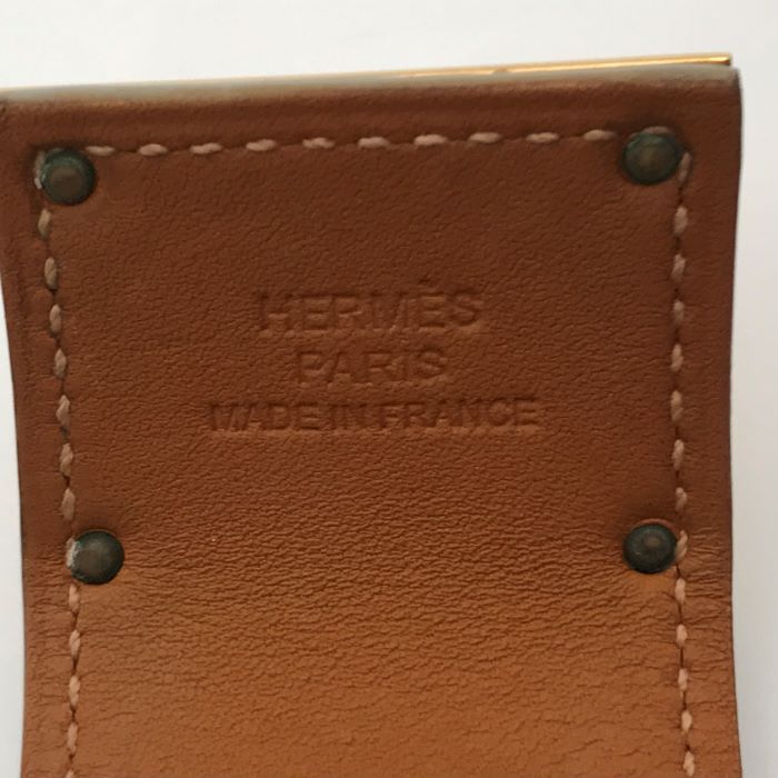 Hermes Kelly Dog Bracelet Swift White