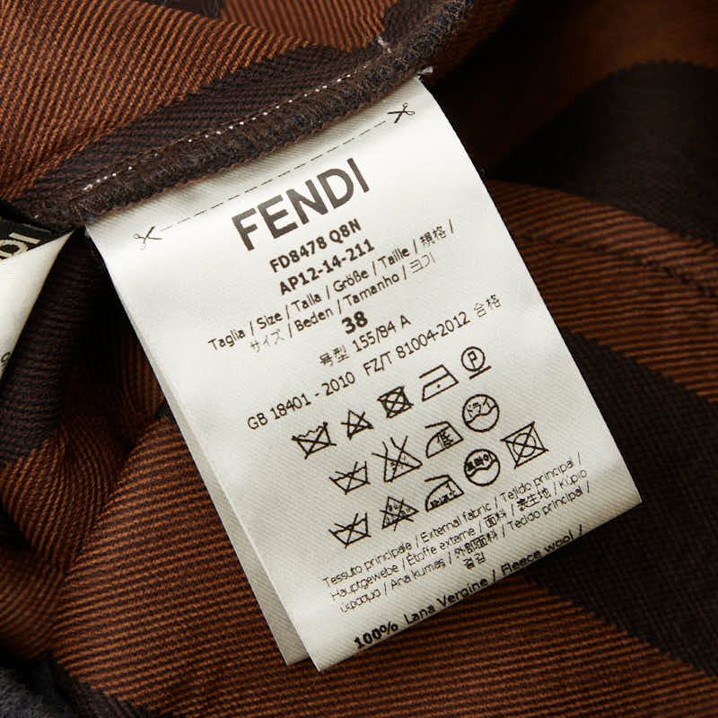 Fendi Sleeveless Dress Size: 38 Charcoal Gray Wool Women's Fendi