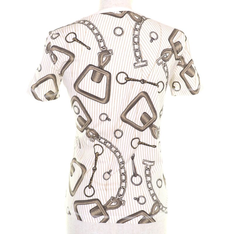 Hermes 24SS 4h4648dh Kaleidoscope Effect 100% Cotton Short Sleeve T-shirt