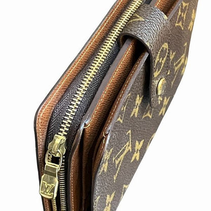 Louis Vuitton Monogram Porte Papier Zip M61207 Bifold Wallet Unisex
