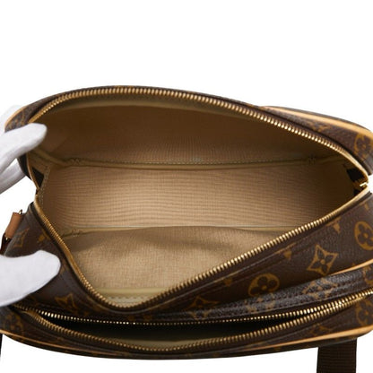 Louis Vuitton Monogram Reporter PM Crossbody Shoulder Bag M45254 Brown PVC